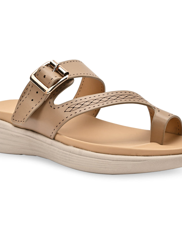 Rocia By Regal Taupe Women Comfort Casual Flats