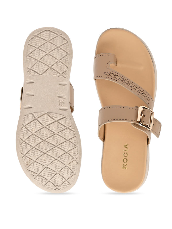 Rocia By Regal Taupe Women Comfort Casual Flats