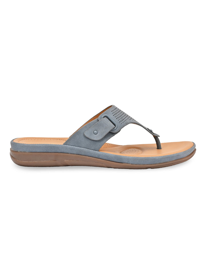 Rocia By Regal Blue Women Casual Laser Cut Flats