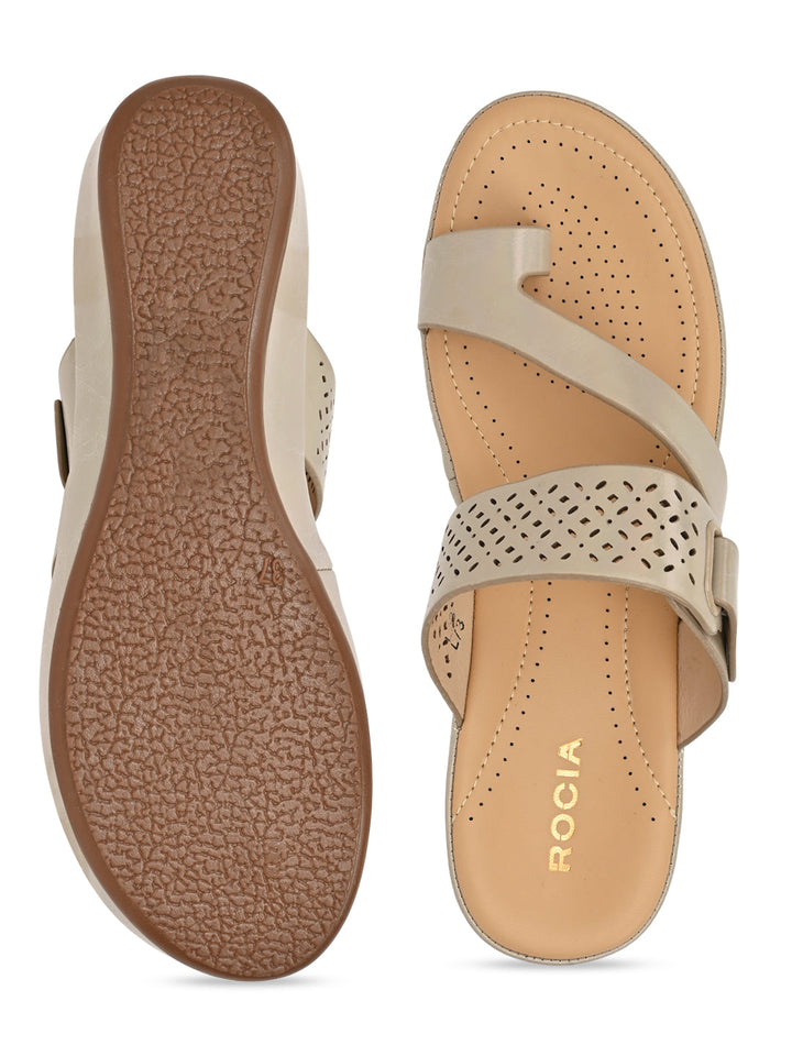 Rocia By Regal Beige Women Comfort Casual Flats