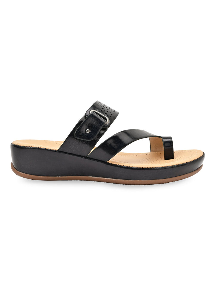 Rocia By Regal Black Women Comfort Casual Flats