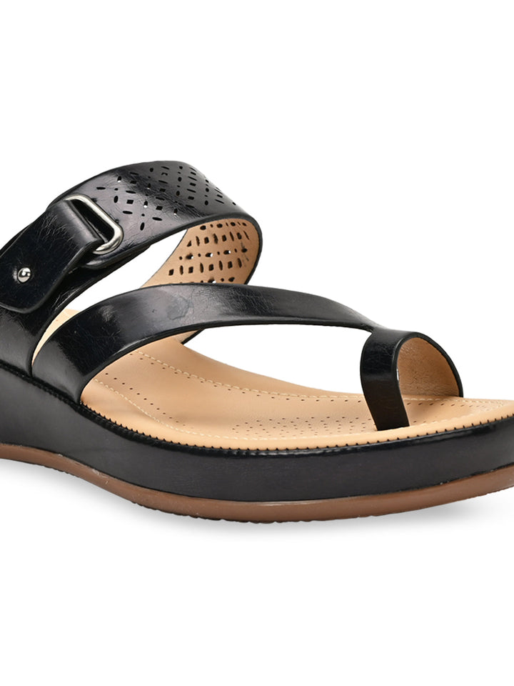 Rocia By Regal Black Women Comfort Casual Flats