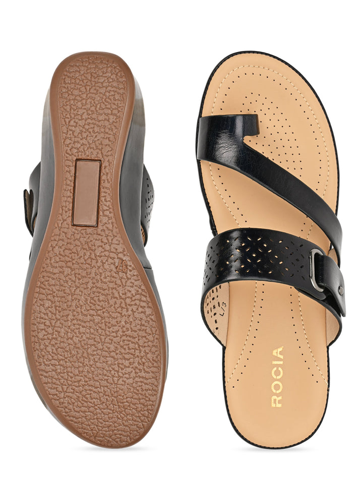 Rocia By Regal Black Women Comfort Casual Flats