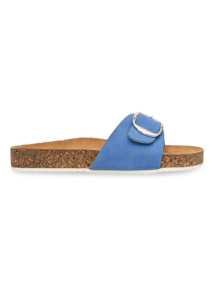 Rocia By Regal Blue Women Casual Flat Sliders