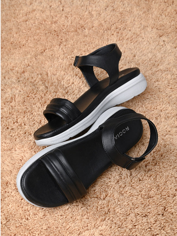 Rocia By Regal Black Women Casual Sandals