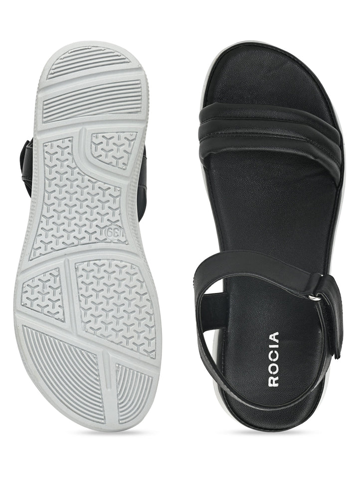 Rocia By Regal Black Women Casual Sandals