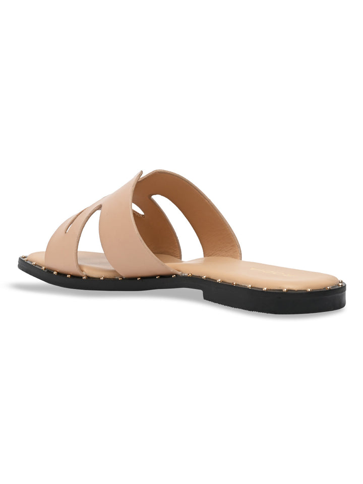 Rocia By Regal Beige Women Casual Flat Sandals