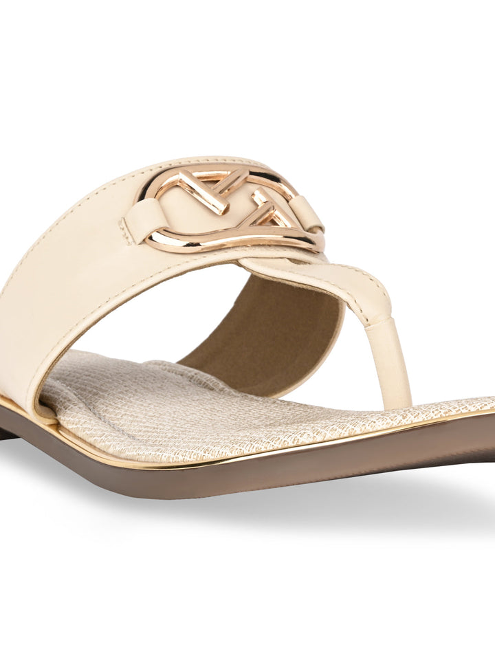 Rocia By Regal Cream Women Stylish Flats