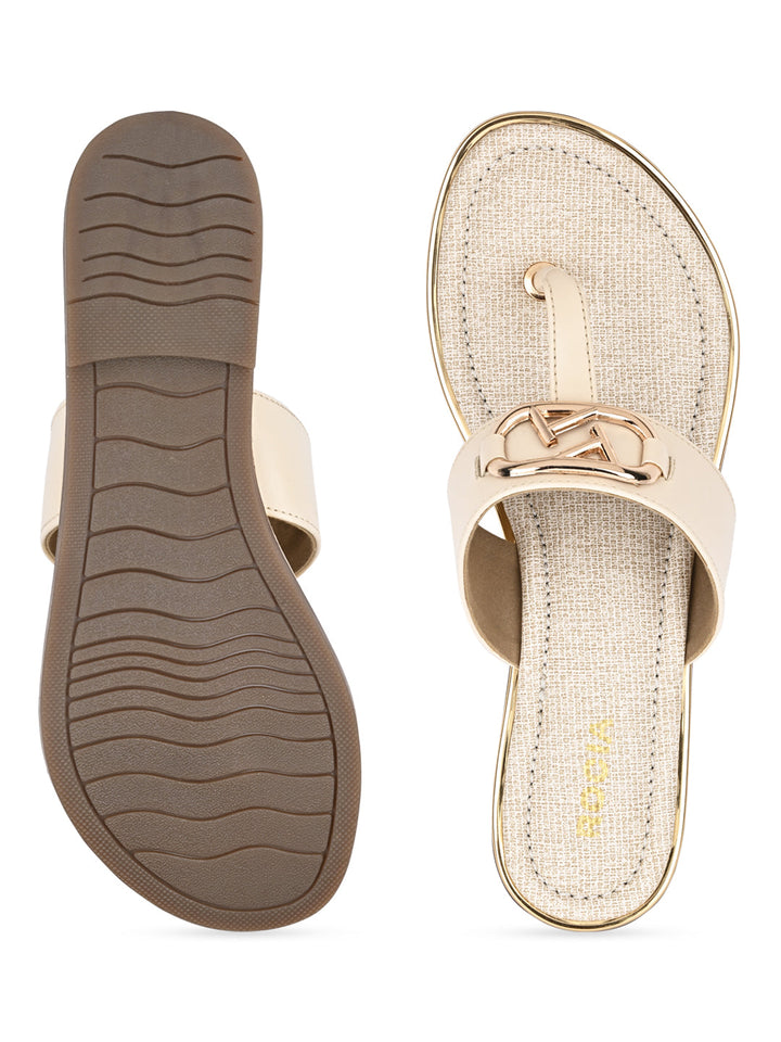 Rocia By Regal Cream Women Stylish Flats