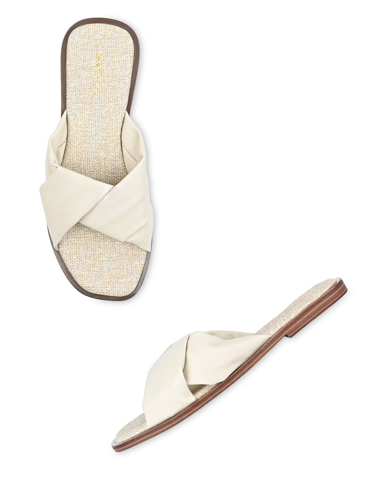 Rocia By Regal Cream Women Casual Comfortable Flats