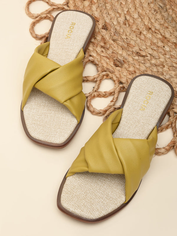 Rocia By Regal Mustard Women Casual Comfortable Flats