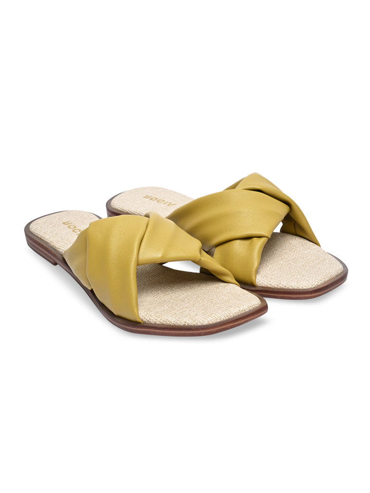 Rocia By Regal Mustard Women Casual Comfortable Flats