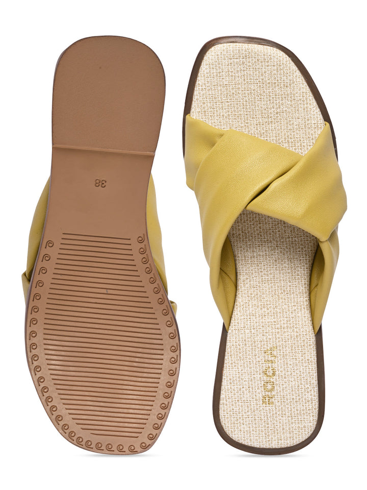 Rocia By Regal Mustard Women Casual Comfortable Flats