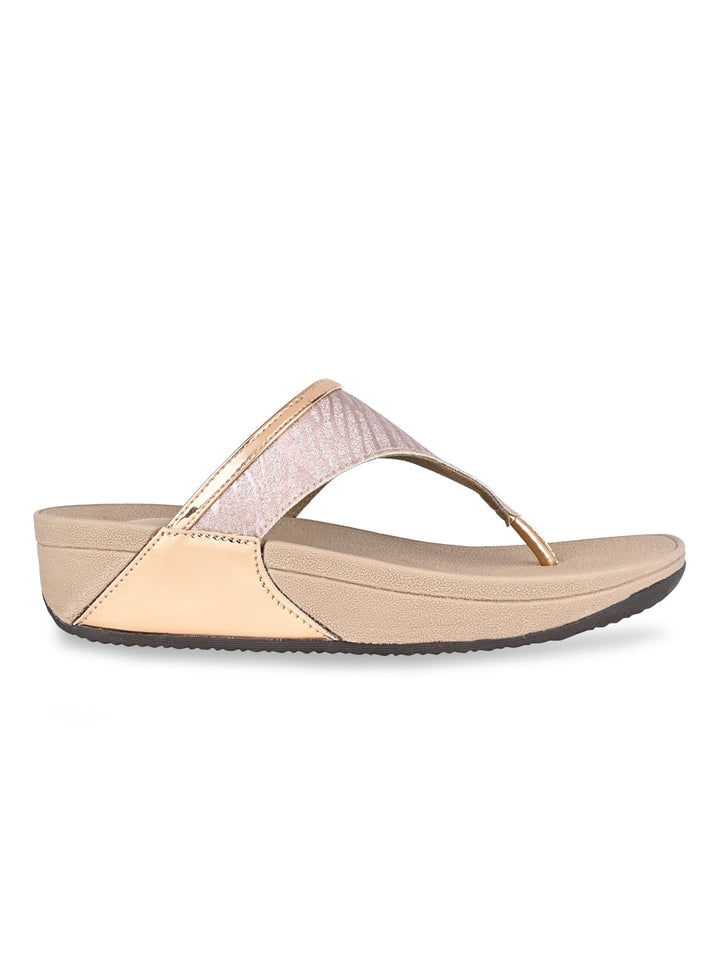 Rocia By Regal Rose Gold Women Casual Flats