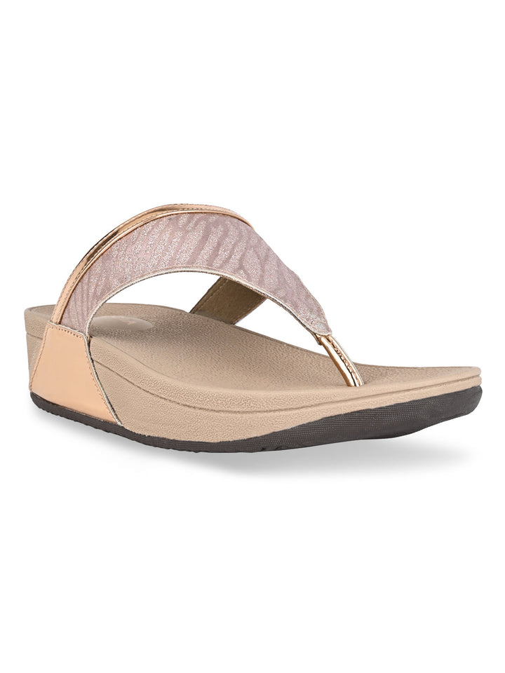 Rocia By Regal Rose Gold Women Casual Flats