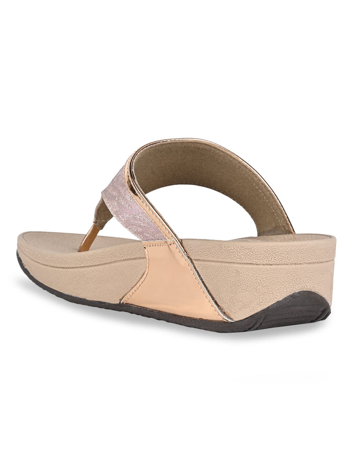 Rocia By Regal Rose Gold Women Casual Flats