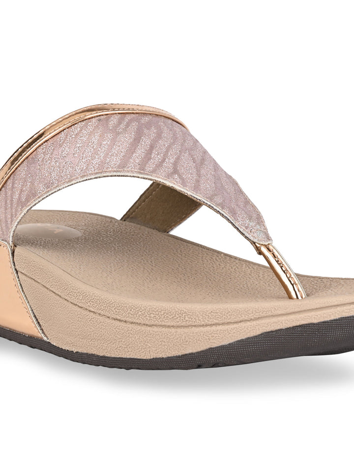 Rocia By Regal Rose Gold Women Casual Flats