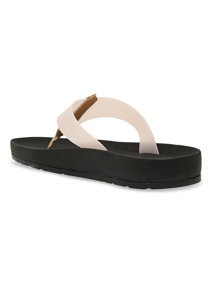 Rocia By Regal Beige Women Diamond Studded Vinyl Flats