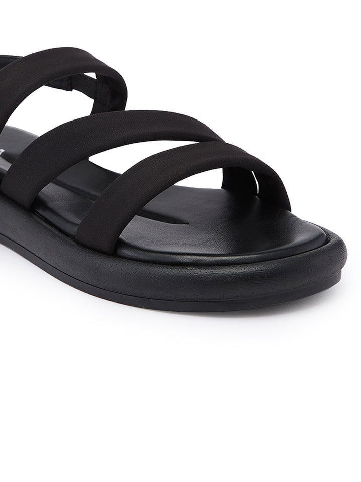 Women Zig Zag Strappy Flats