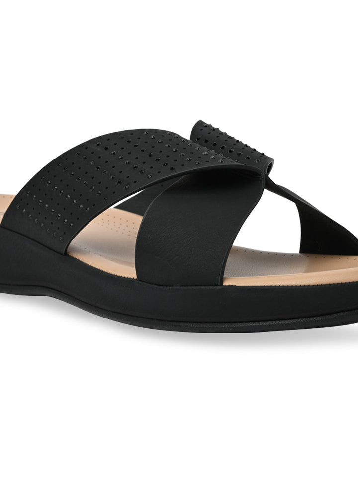 Rocia By Regal Black Women Casual Comfort Flats