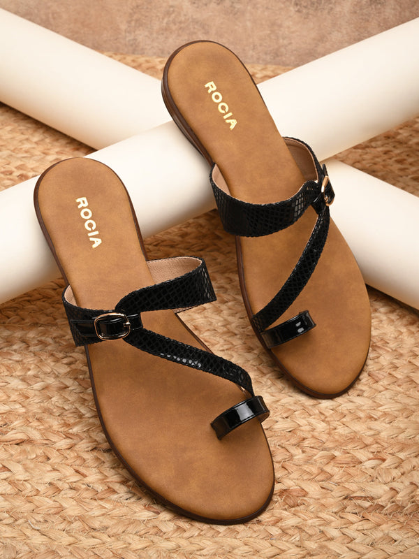 Rocia By Regal Black Women Flats