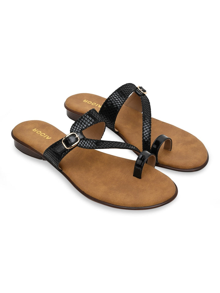 Rocia By Regal Black Women Flats