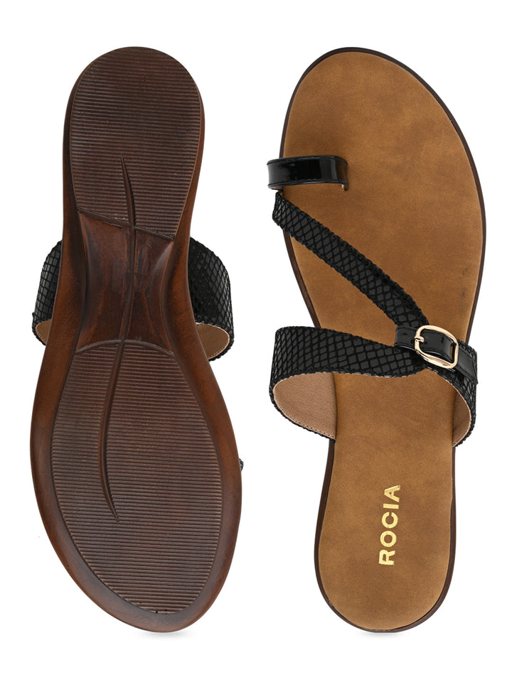 Rocia By Regal Black Women Flats