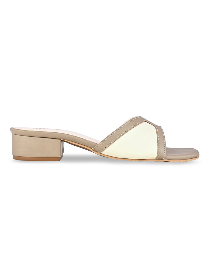 Rocia By Regal Beige Women Slip On Sandals