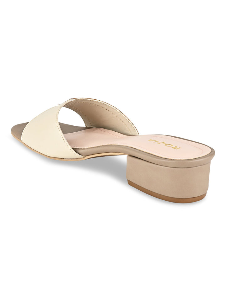 Rocia By Regal Beige Women Slip On Sandals