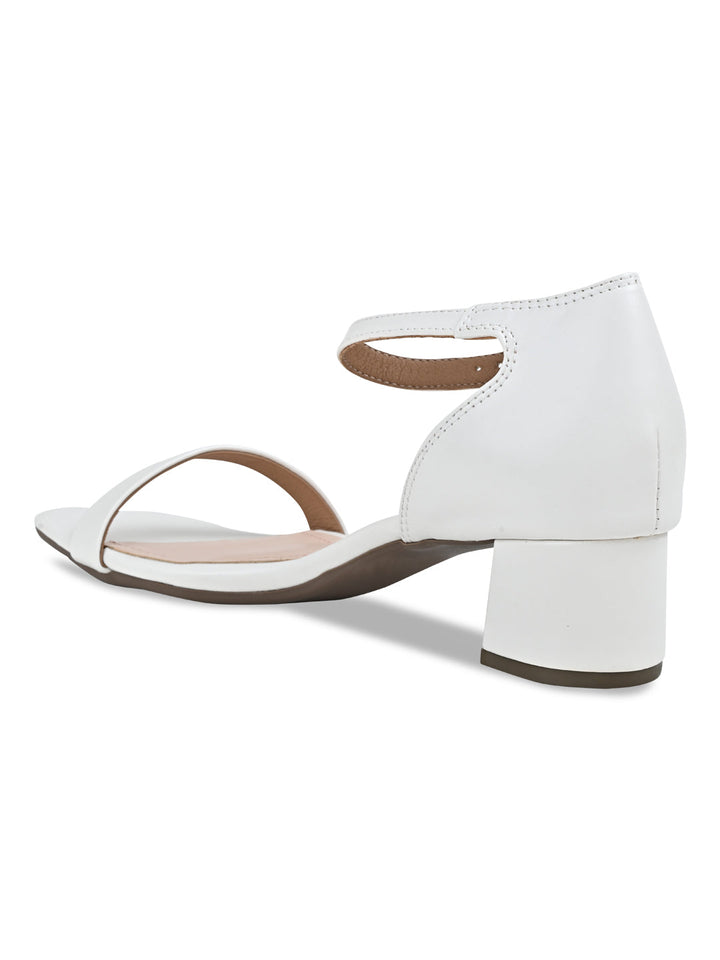 Rocia By Regal White Women Block Heel Sandal