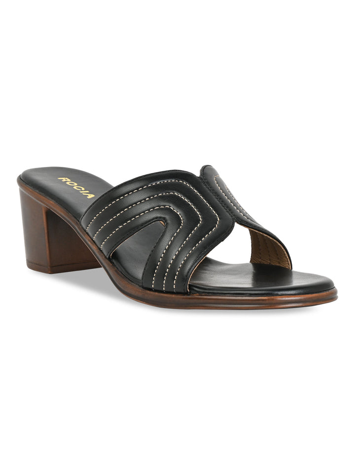 Rocia By Regal Black Women Block Heel Sandals