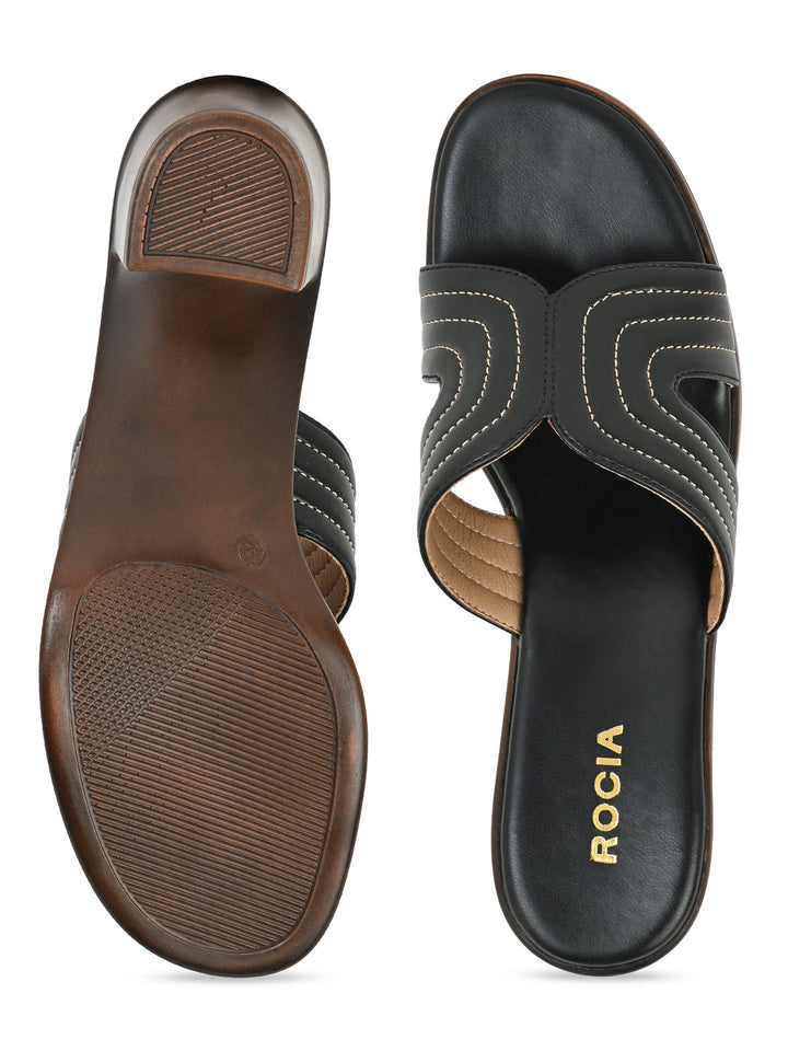 Rocia By Regal Black Women Block Heel Sandals
