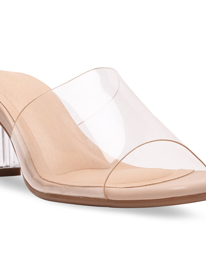 Rocia By Regal Beige Women Vinyl Block Heels