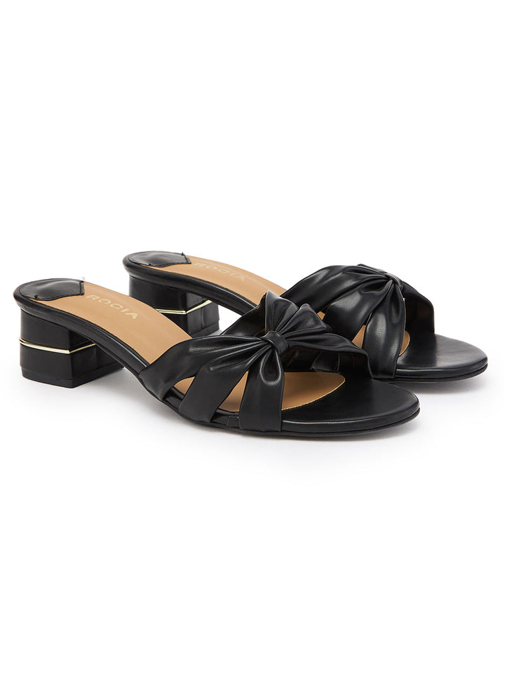 Rocia By Regal Black Women Knotted Classic Sandals