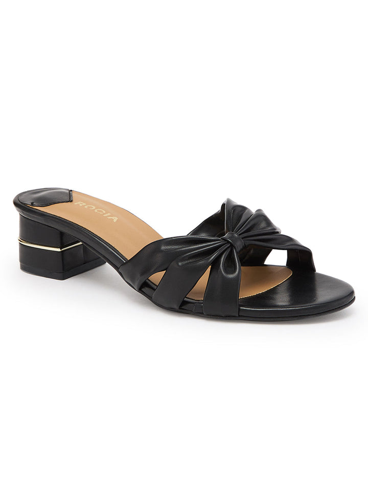 Rocia By Regal Black Women Knotted Classic Sandals