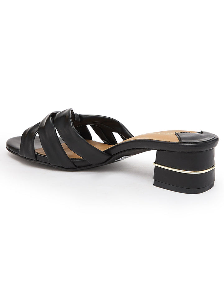 Rocia By Regal Black Women Knotted Classic Sandals