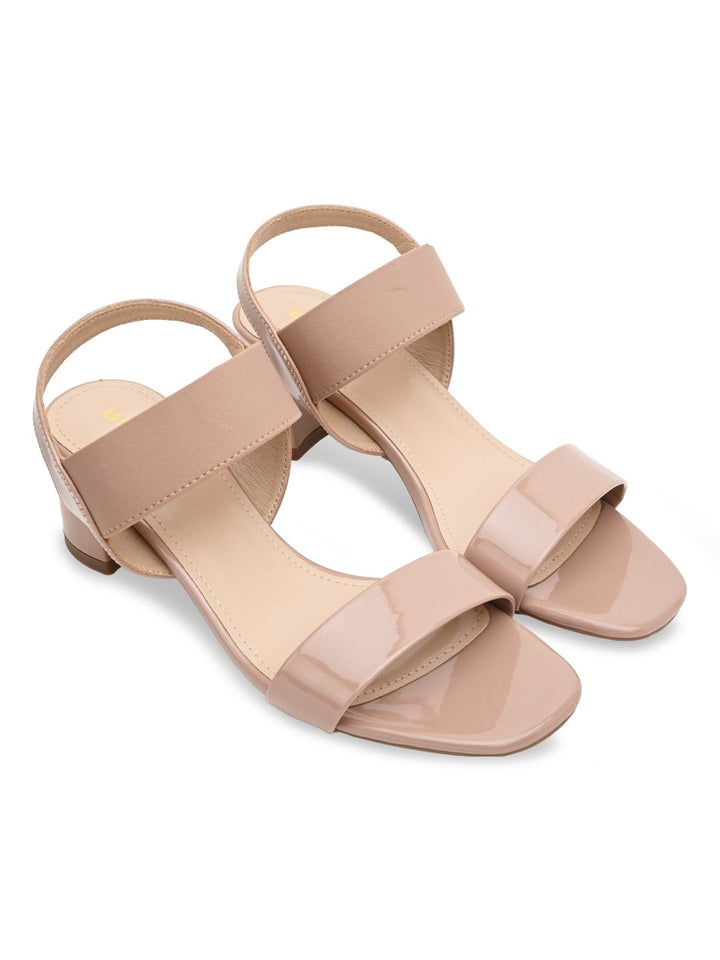 Rocia By Regal Nude Women Classic Patent Sandals