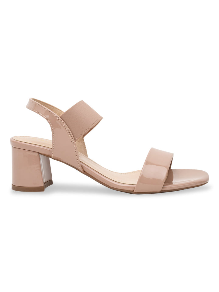Rocia By Regal Nude Women Classic Patent Sandals