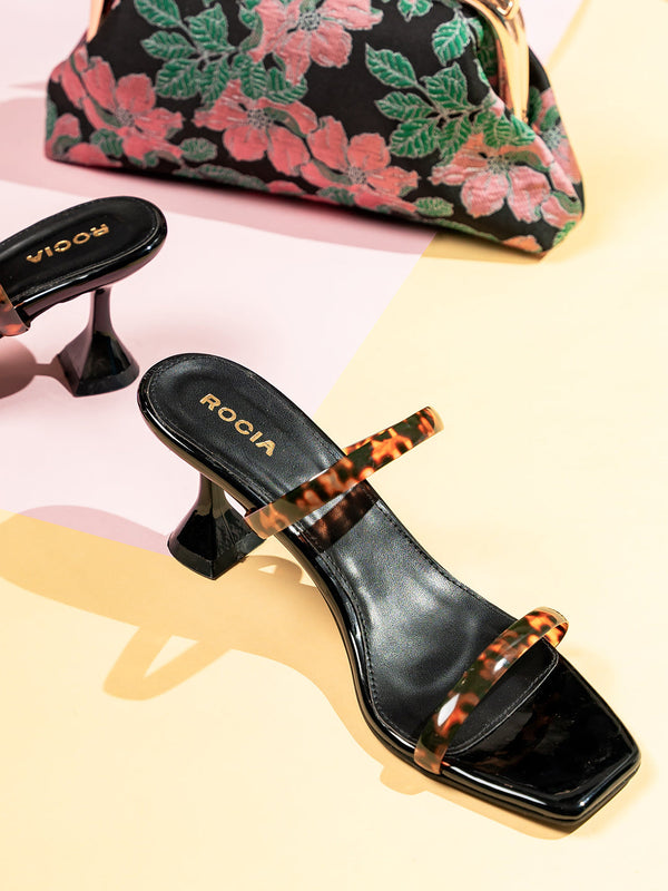 Rocia By Regal Black Women Strappy Stilettos