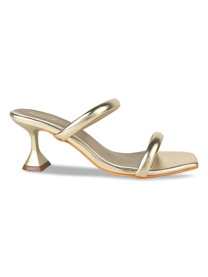 Rocia By Regal Gold Women Strappy Stilettos
