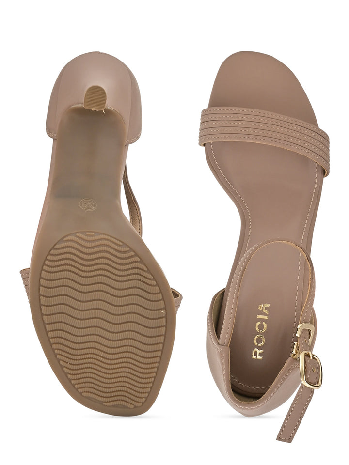 Rocia By Regal Nude Women Strappy Stiletto Heels