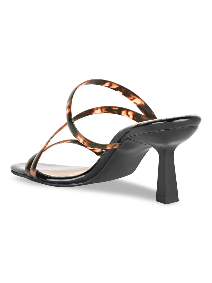 Rocia By Regal Black Women Funky Zig-Zag Stilettos