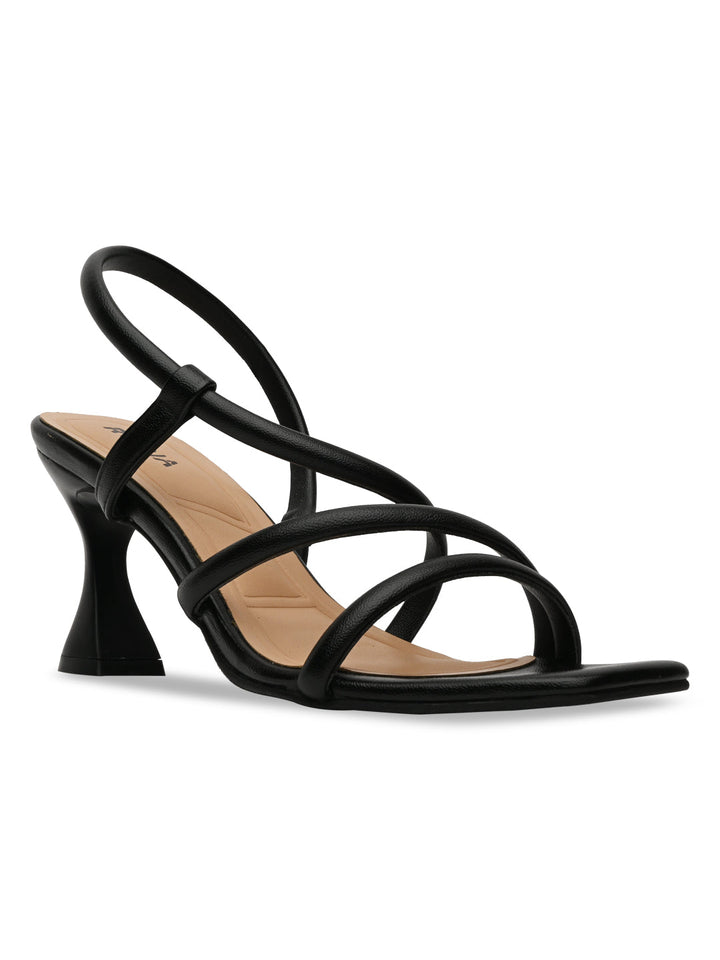 Rocia By Regal Black Women Strappy Stilettos