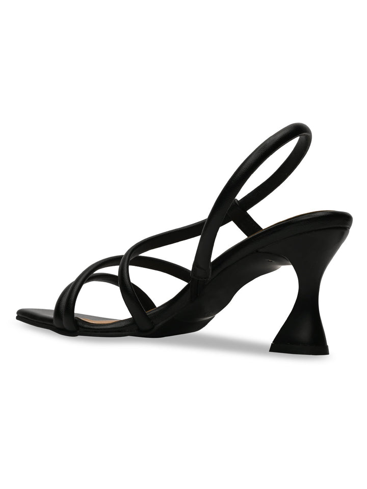 Rocia By Regal Black Women Strappy Stilettos
