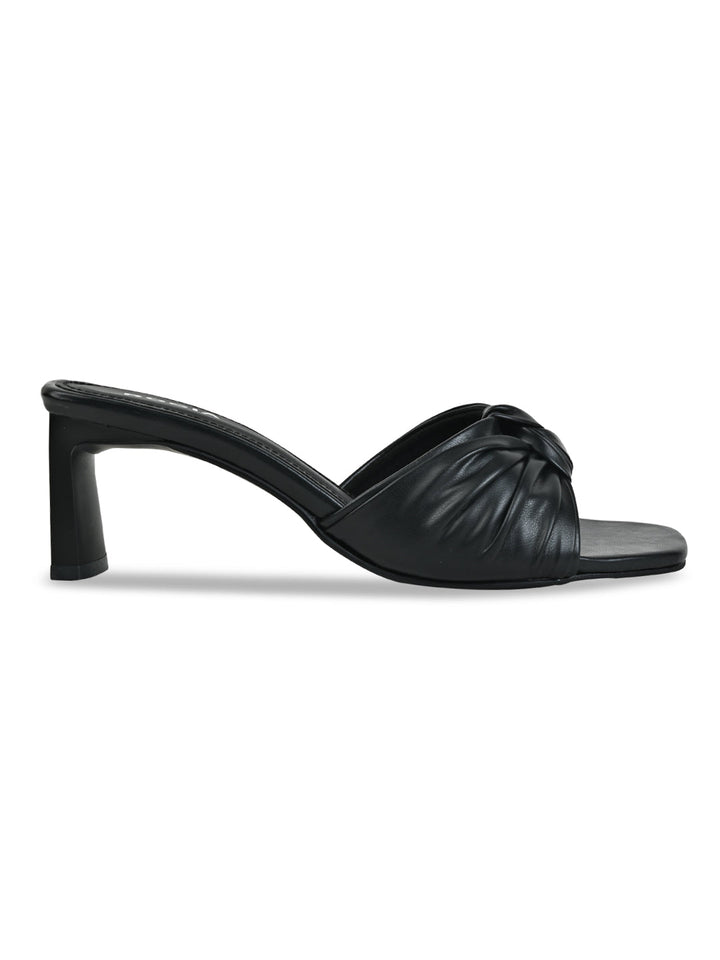 Rocia By Regal Black Women Casual Knotted High Heels