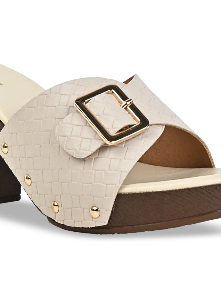 Rocia By Regal Beige Women Casual Chatai Block Heel