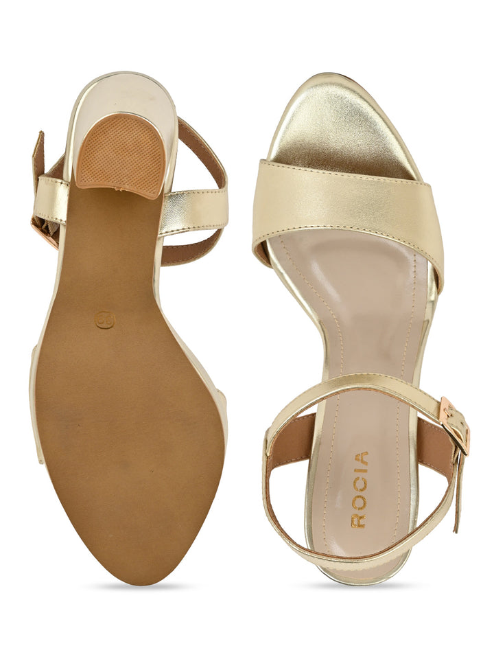 Rocia By Regal Gold Women Casual Stilettos