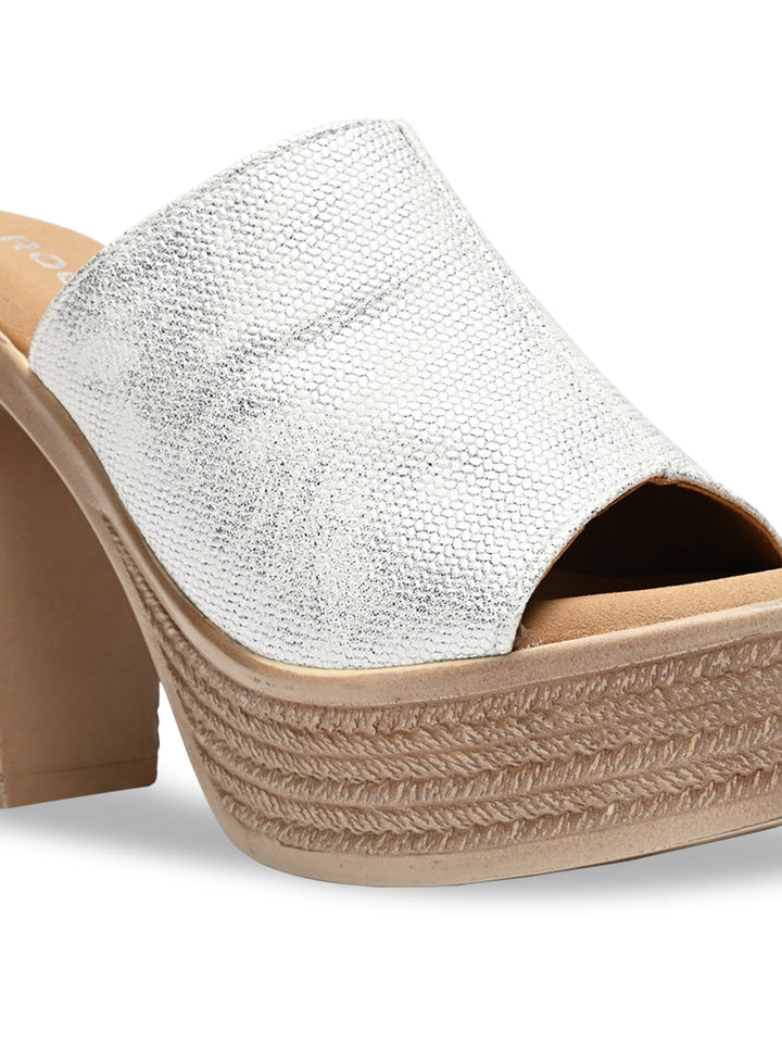 Rocia By Regal White Women High Block Heels