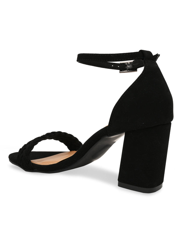 Rocia By Regal Black Women Braided Counter Back Sandals