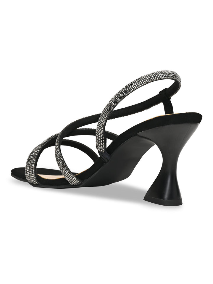 Rocia By Regal Black Women Diamond Embellished Stilettos
